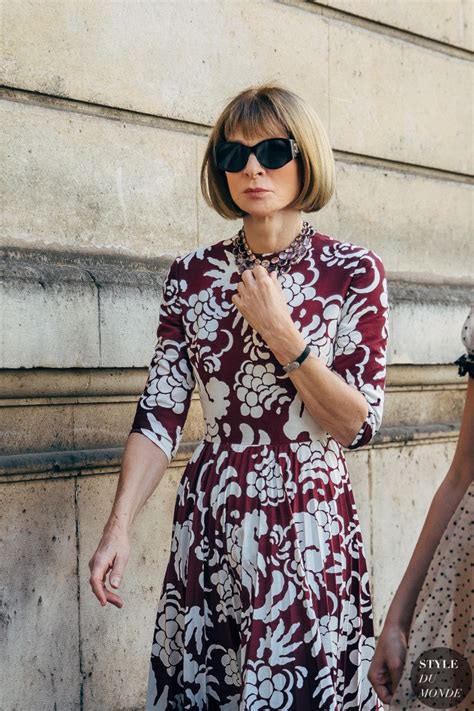 Haute Couture Fall 2019 Street Style Anna Wintour Style Du Monde