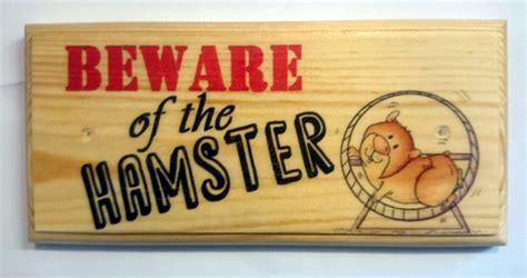 Beware Of The Hamster Sign Pet Enclosure Hamster Cage T Home House