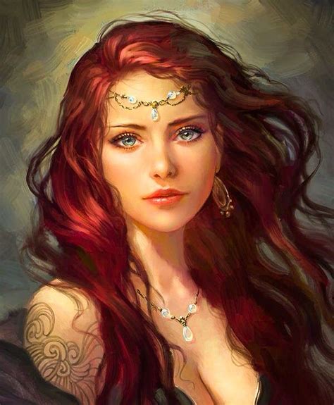 Red Head Character Fantasy Girl Fantasy Women Fantasy Princess