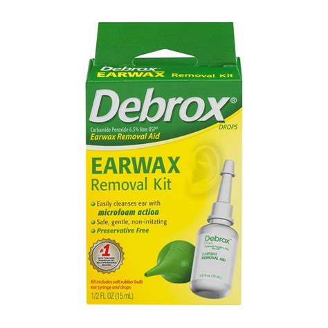 Debrox Earwax Removal Aid Kit 05 Oz Pack Of 6
