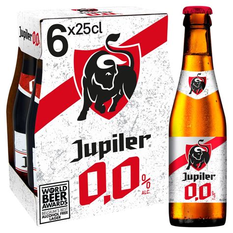 Jupiler Blond Bier Pils 0 0 Zonder Alcohol 6 X 25 Cl Flessen