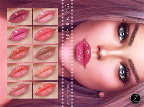 Lipstick Z46 By Zenx At Tsr Sims 4 Updates
