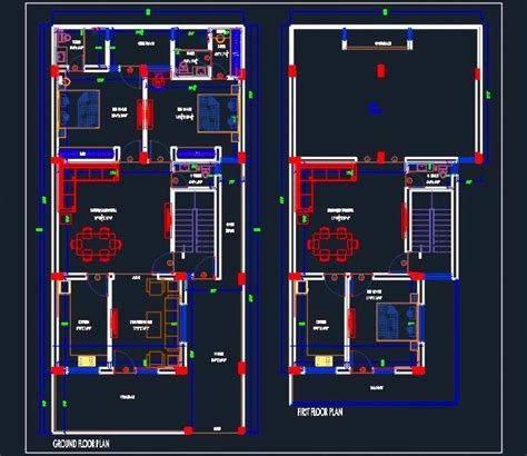 You're not waiting on an architect to draw up your plans, and you're not spending time going back and forth on tweaks. House Space Planning Floor Plan 30'x65' dwg file - Autocad ...