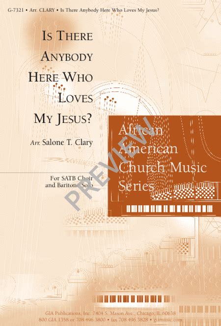 is there anybody here who loves my jesus 4 part sheet music sheet music plus
