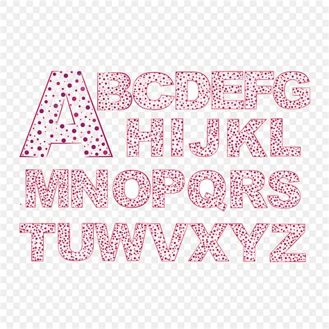 Pink English Letters English 24 Alphabet Art Word Cute Letter Pinyin