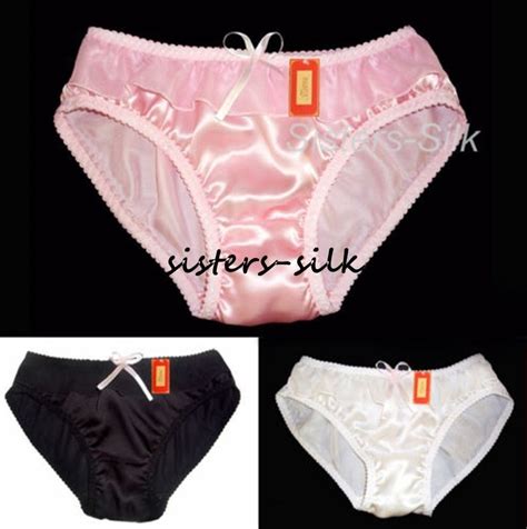 Womens 100 Pure Silk Panties Bikinis Briefs Knickers Lingerie Size Xs
