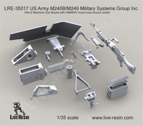 M240b Military Systems Group Inc H24 6 Machine Gun Mount With Hmmwv