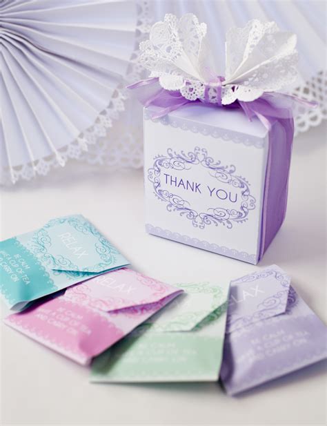 Buy mukosel 32 piece kraft paper party favor bags, 8 colors gift bags bulk with handles for wedding, baby shower, birthday, gifts, shopping and party supplies (small 5.9 x 3.1 x 8.26 inch) on amazon.com free shipping on qualified orders DIY: Baby Shower Tea Party Favor + Free Printable!