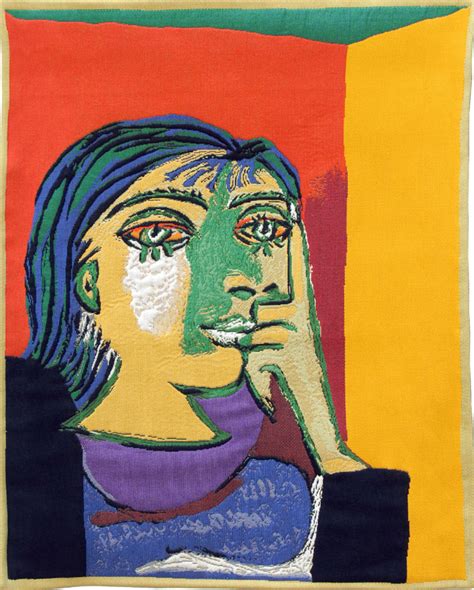 Portrait Of Dora Maar Pablo Picasso Tapestry Wall Hanging