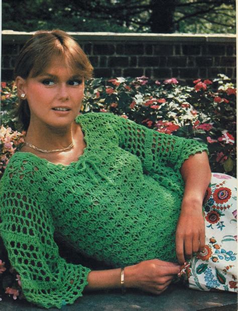 Pdf Crochet Pattern Vintage 1970s Romantic Shell Lace Etsy