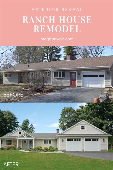 Ranch House Exterior Remodel Ranch Exterior Makeover House Paint