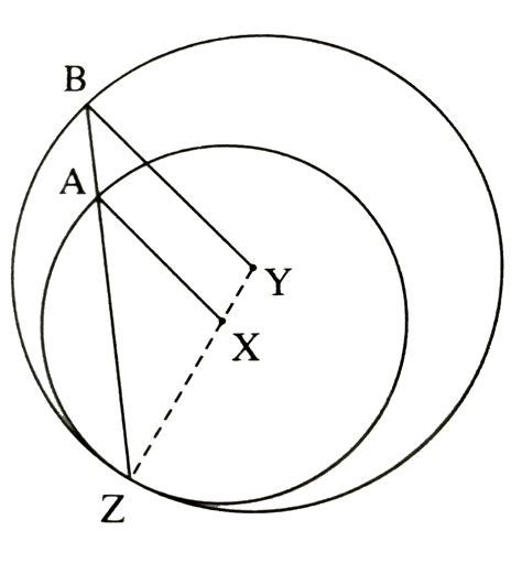 In The Figure Circles With Centres X And Y Touch Internally At Point