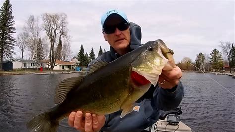 Pre Spawn Largemouth Bass In Michigan 1st Trip Of The Season Youtube
