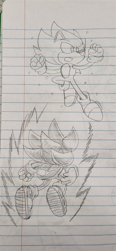 Super Sonic Frontiers Sketches By Soniclover261 On Deviantart