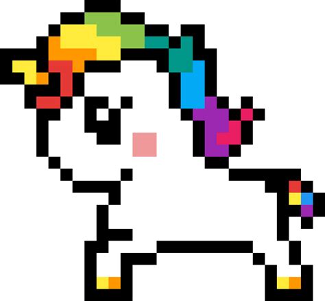 Pixel Art Unicorno Transparent Cartoon Free Cliparts Silhouettes My