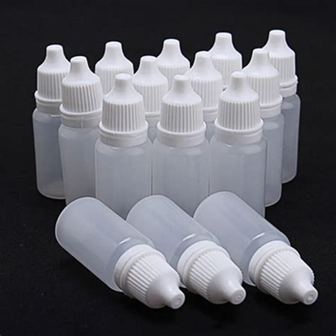 10pcs Pro Empty Plastic Extrudable Dropper Bottle 10ml Eye Drops Liquid