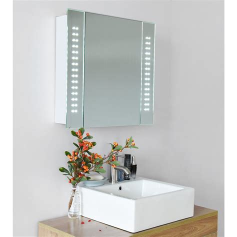Buy Britoniture 60 Led Light Illuminated Bathroom Mirror Cabinet Storage Cupboard With Demister