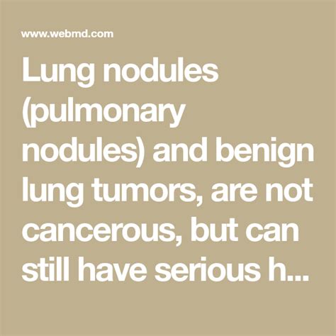 Pulmonary Lungs Tumor Still Have Seriously Boss Learning Health