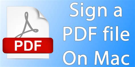 How to Sign a PDF Document on Mac Using Preview App | Mac, Signs, Pdf