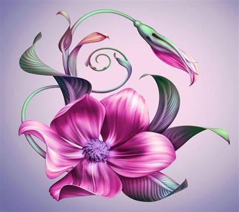 Gambar Ilustrasi Tanaman Bunga Gambar Bunga