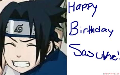 Happy Birthday Sasuke By Sasunaru1113 On Deviantart