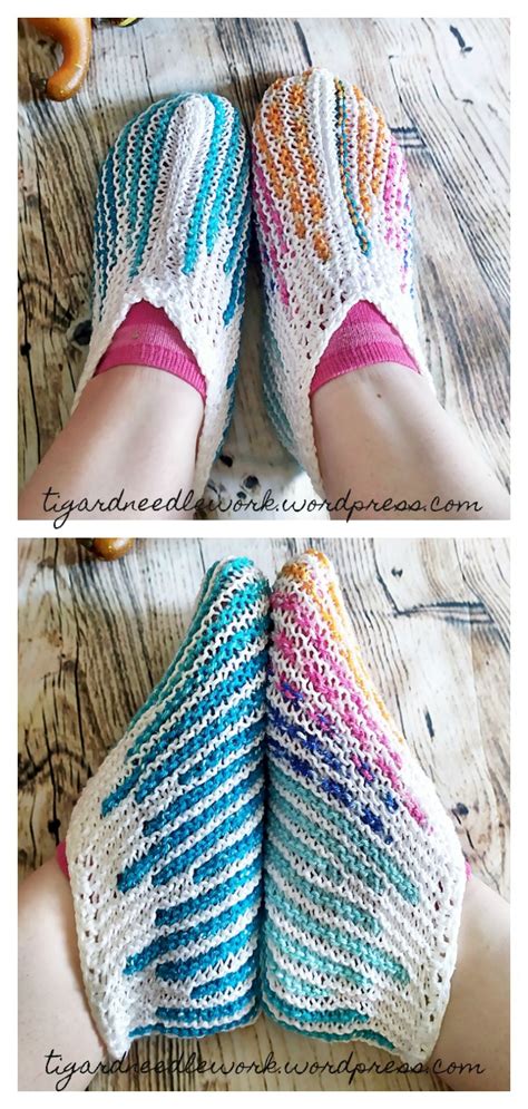Turkish Slippers Free Knitting Pattern
