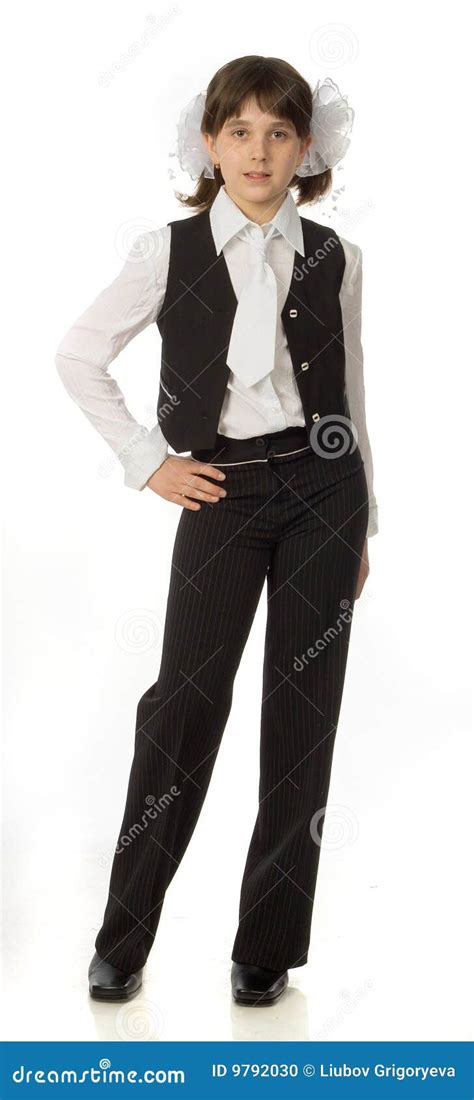 The Cherry Girl In A School Uniform Stock Photo Image Of Caucasian