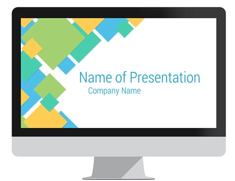 Abstract Squares Powerpoint Template