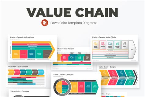 Value Chain Powerpoint Diagrams Template For 17
