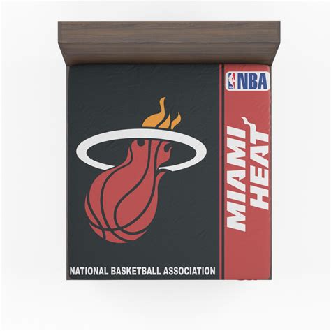 Miami Heat Nba Basketball Fitted Sheet Ebeddingsets