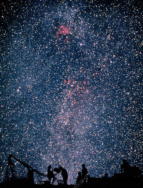 Amateur Astronomers Look At The Milky Way Stock Image R1040072
