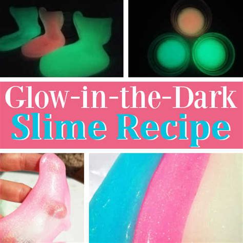 Glow In The Dark Slime Recipe Diy Home Sweet Home