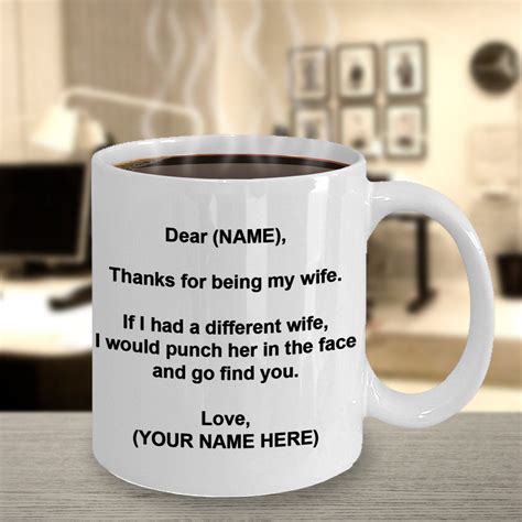 Wife, Wife Gift, Wife Tea Cup, Personalized Wife, Funny 