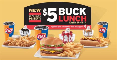 5 Buck Lunch Hours Dairy Queens 5 Lunch Meal Hours