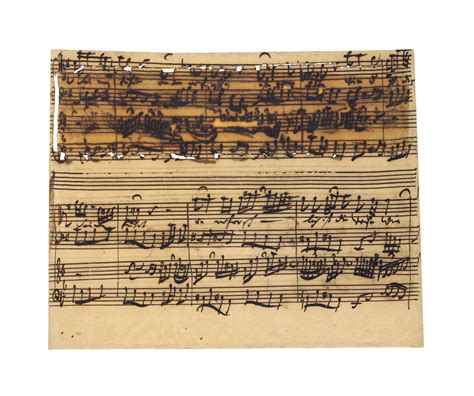 Bach Johann Sebastian 1685 1750 Autograph Music Manuscript A