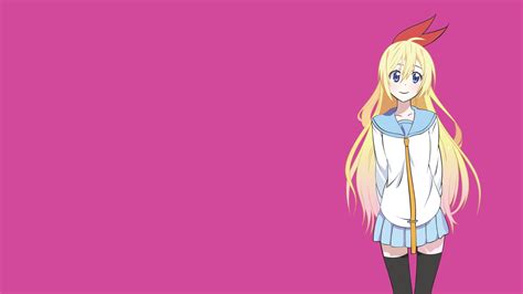 Anime Anime Girls Blonde Long Hair Nisekoi Kirisaki Chitoge Blue