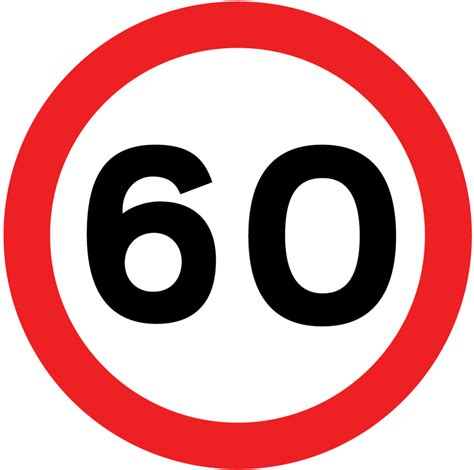 Maximum Speed Limit Sign 60 Mph Theory Test