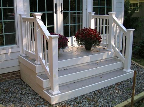Porch Railing Ideas Front Stairs Designs With Landings St Louis Deck
