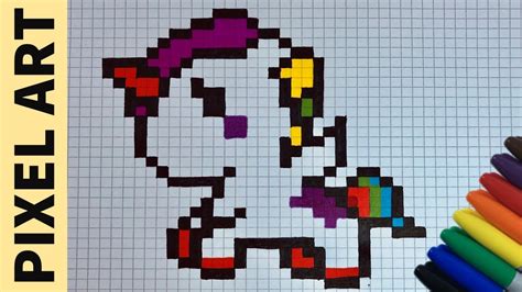 Licorne Pixel Pixel Art Licorne Facile Youtube Pixel Art Licorne
