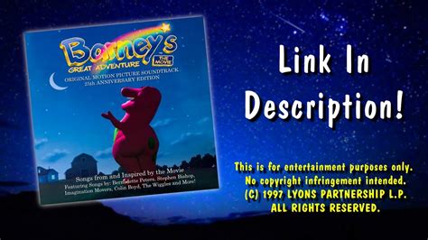 Barneys Great Adventure Movie Soundtrack 25th Anniversary Edition