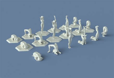 Flexible Nude Women Chess Pieces For 3d Printing 3d Model 3d Printable Cgtrader