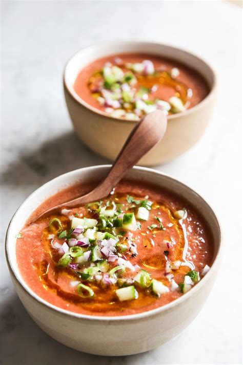 17 Super Refreshing Summer Gazpachos Gazpacho Recipe Summer Soup Recipes Easy Tomato Recipes