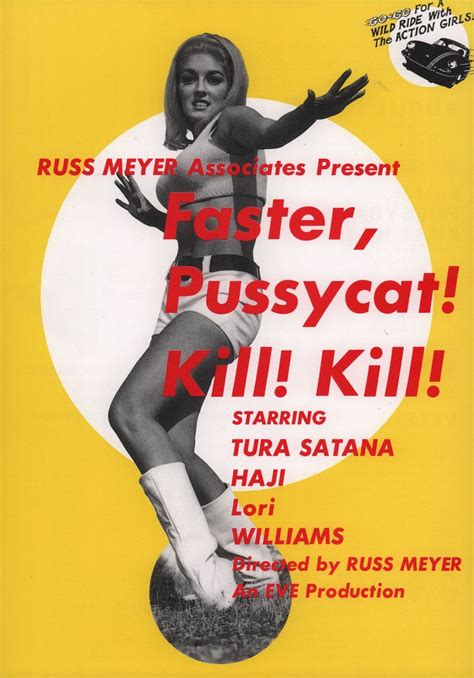 Faster Pussycat Kill Kill 1994 Japanese B5 Chirashi Flyer Etsy Japanese Movie Poster Movie