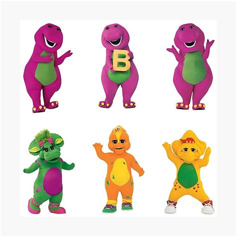 Barney The Dinosaur Pack Of Stickers Photographic Print For Sale By