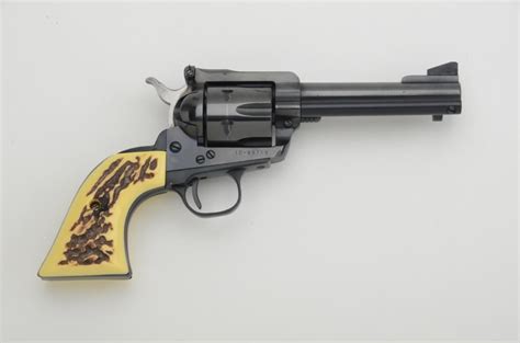 Ruger Blackhawk Single Action Revolver 357 Magnum Cal 4 12” Barrel Blue Finish Faux Stag Gr