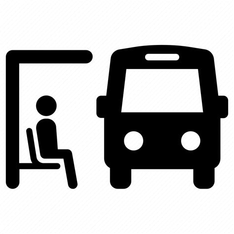 Bus Station Bus Stop Public Transport Transportation Icon Download