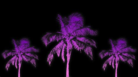 Purple Palm Trees Painting Hd Purple Wallpapers Hd Wallpapers Id 37012