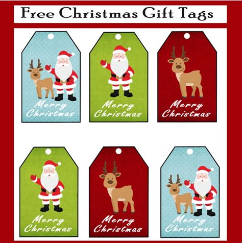 Free Printable Christmas Gift Tags Printables 4 Mom