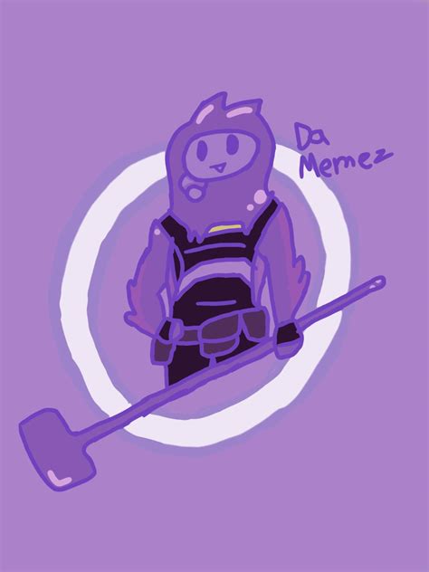 Purple Rippley Meme Skin Drawing Fortnite Battle Royale Armory Amino