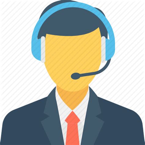 Call Center Agent Icon At Collection Of Call Center